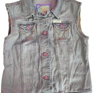 Hollister Company denim stretch sleeveless vest size medium